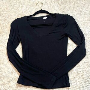 Garage ribbed long sleeve